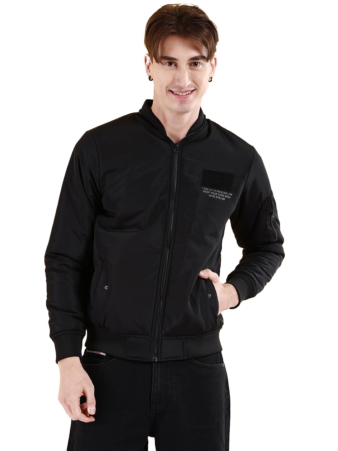 the indian garage co Men's Cotton Standard Length Bomber Jacket-picture-19