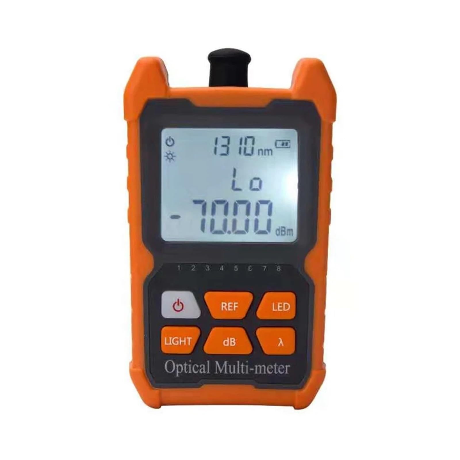Cfwwsaq Dry Battery-50 To 26 Fiber Tester, Mini Opm Handheld Mini Fiber Optical Power Meter Fiber Optical Cable Tester -70+6Dbm Or -50+26Dbm(Dry Battery-50 To 26)