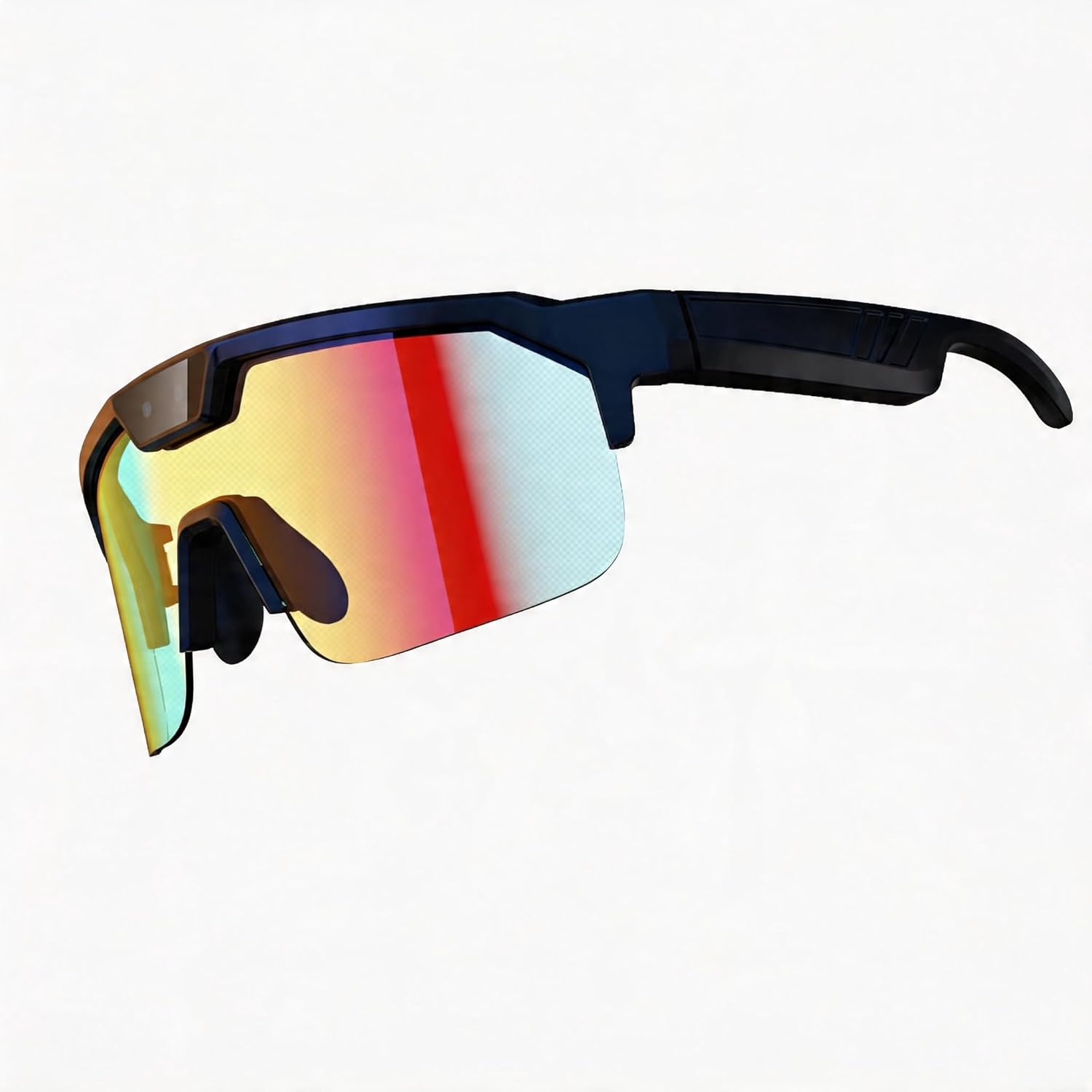 AI Smart Glasses with Camera, Sport AI Camera with EIS+Gyro Stabilization, Polarized Lenses for Cycling, Dual-Mic Noise Cancelling, IP66 Weatherproof, AI Glasses with Chat GPT
