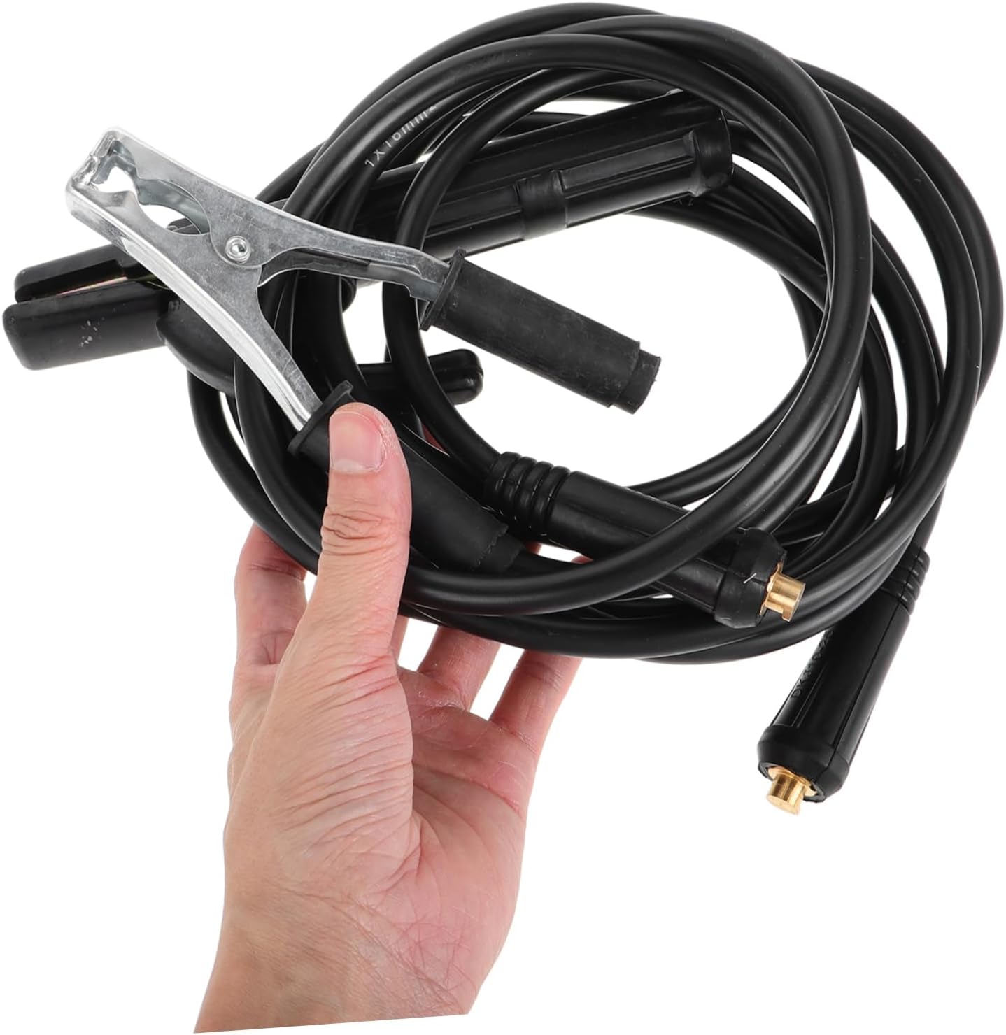 Cabilock Welding Wire Set Electrode Holder Cables Ground Clamp for Welding Machine Diy Home Repair