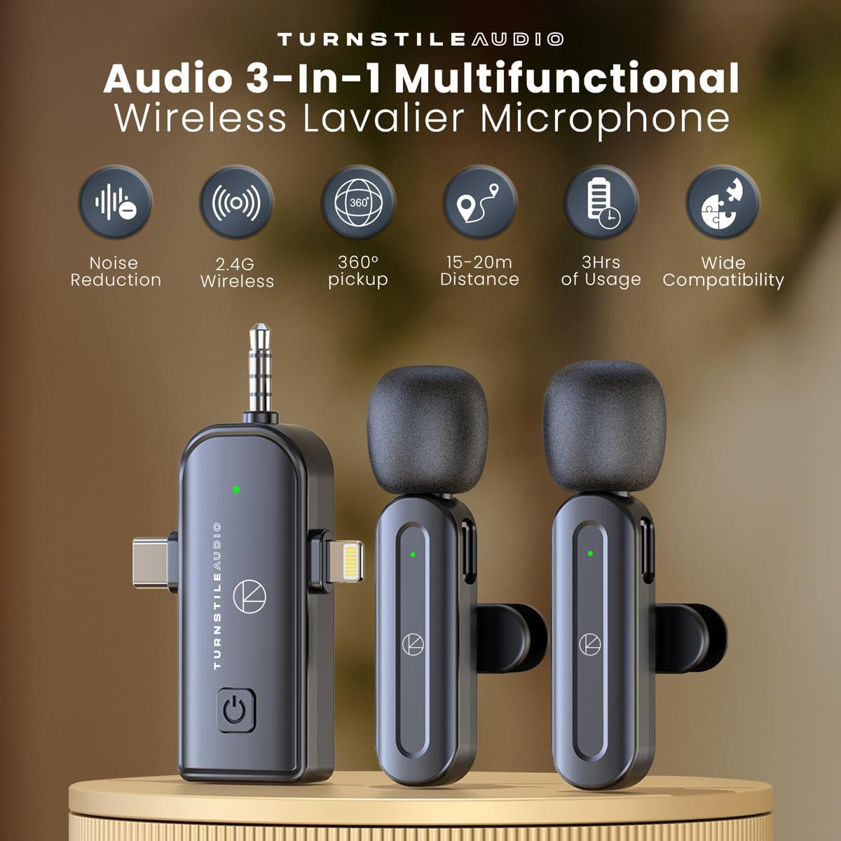 DJI Osmo Mobile 7P Gimbal Stabilizer for iPhone, Android, Lighting, 3-Axis Phone Gimbal, Built-in Extension Rod & Tripod, 10hrs Use, Phone Charging + Portable Charger + Wireless Mic Set + 20W Plug