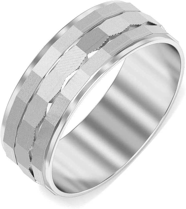 to My Father Dad from Daughter and Son Happy Birthday Retirement Thank You Father's Day Anniversary Men Band Ring 925 Sterling Silver Gift with Message Card Jewelry Ring Size 8,9,10,11