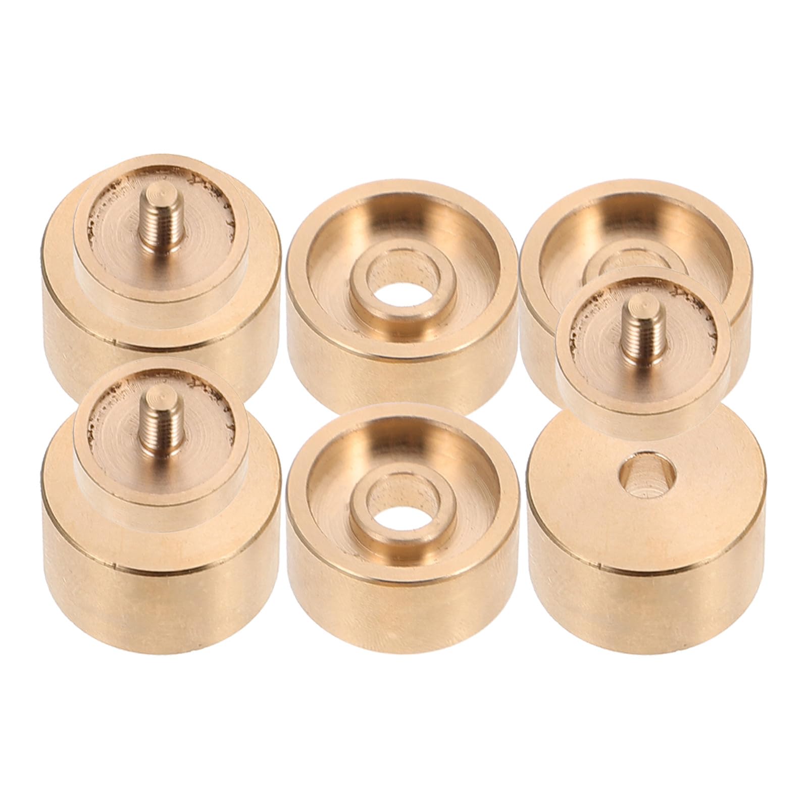 Veemoon Boutons de Piston pour Trompette en Cuivre Doré, Ensemble 1 Set, Résistance la Déformation la Décoloration, Design Élégant pour Accessoires D'instruments
