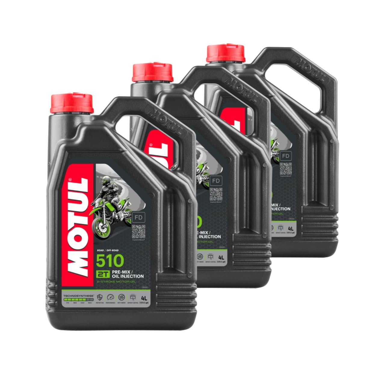 Kit de 3X Aceite de Motor 510 2T 4L KT-200