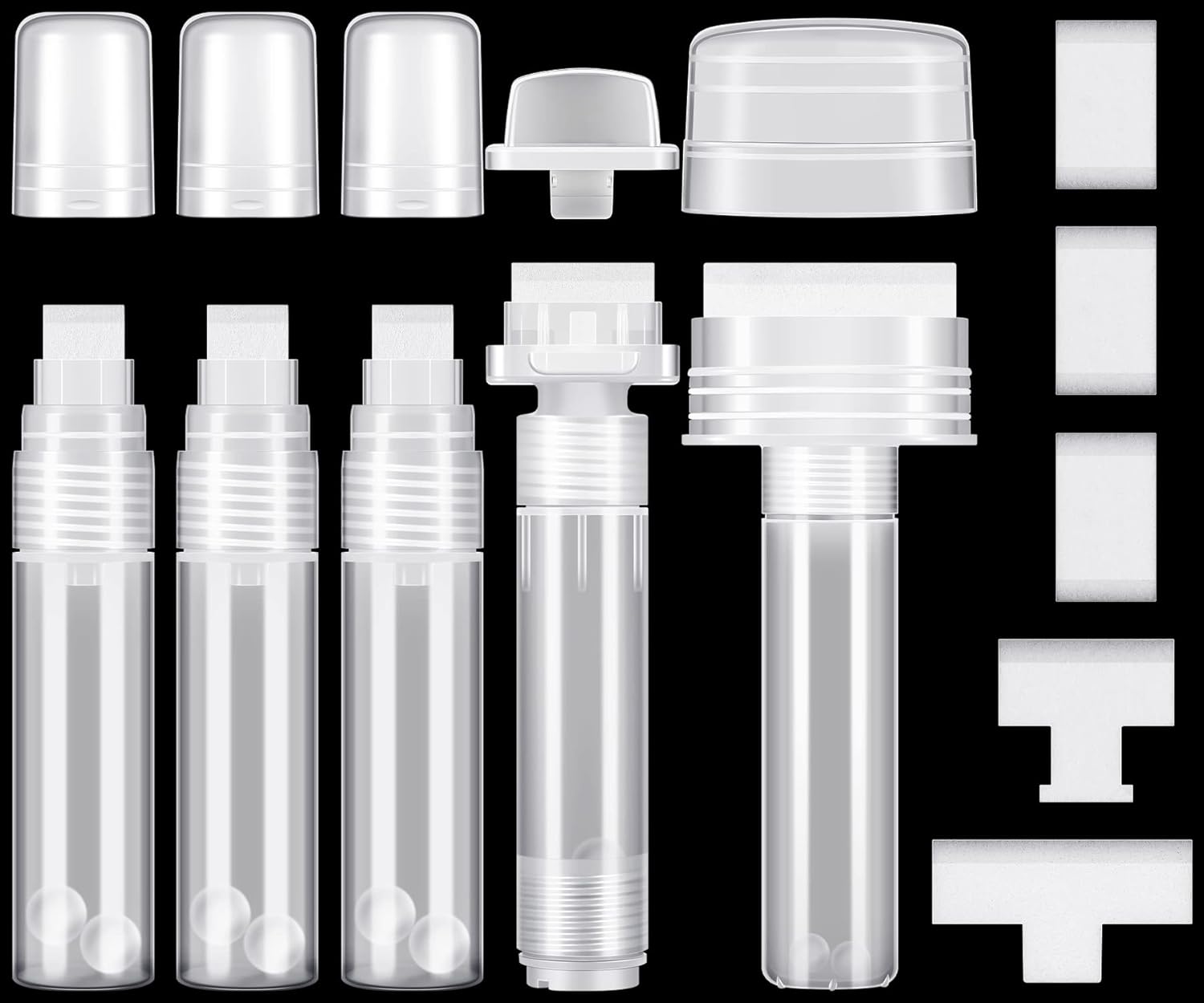 Yexiya 5 Pack Graffiti Markers Refillable Paint Markers