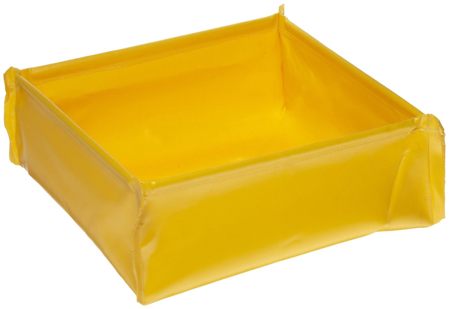 1331 PVC Fabric Flexible Ultra-Utility Tray, 24" Length x 24" Width x 4-3/4" Height, Yellow