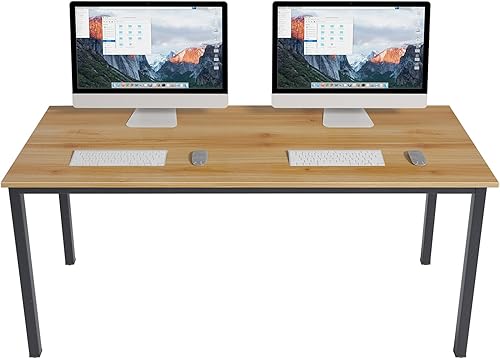 Miniatura 7 de DlandHome Escritorio de computadora de 31.5 pulgadas, escritorio para oficina en casa, mesa de escritura, mesa de estudio, escritorio para juegos,