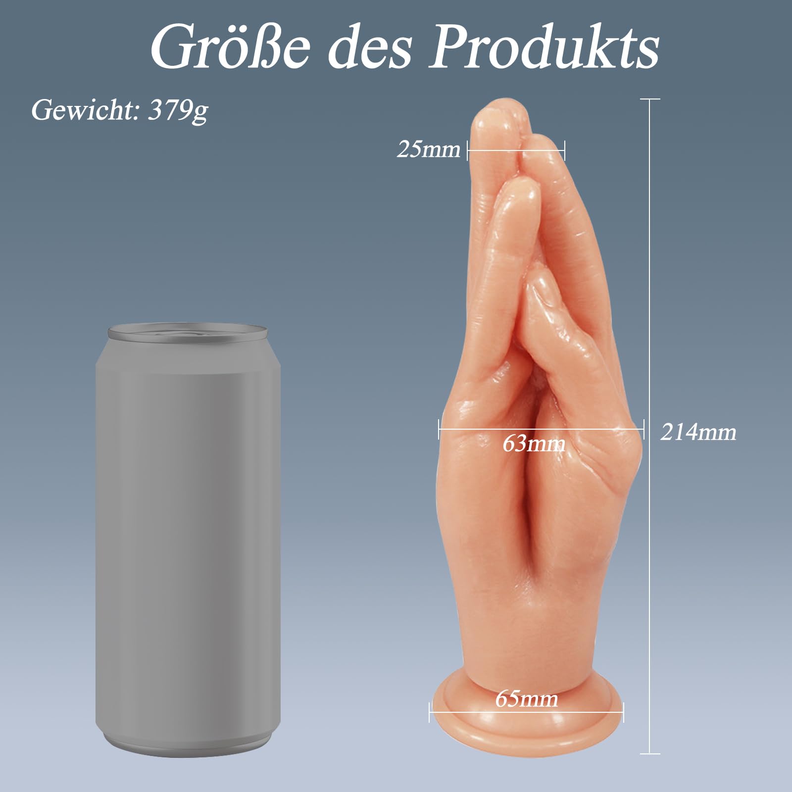 Plug Anale Sex toys Pugno Dildo, Mano Dildo Fisting Anale Plug Donna Uomo, Butt Plug con Ventosa, Anali Giocattoli Anale-dilatatore SexToy (Color Carne, Mano)