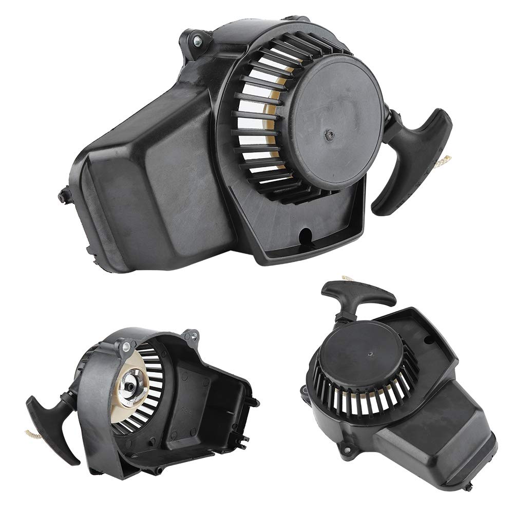 Avviamento a strappo per motociclette | Robusto per moto cross e quad - Avviamento in plastica nera