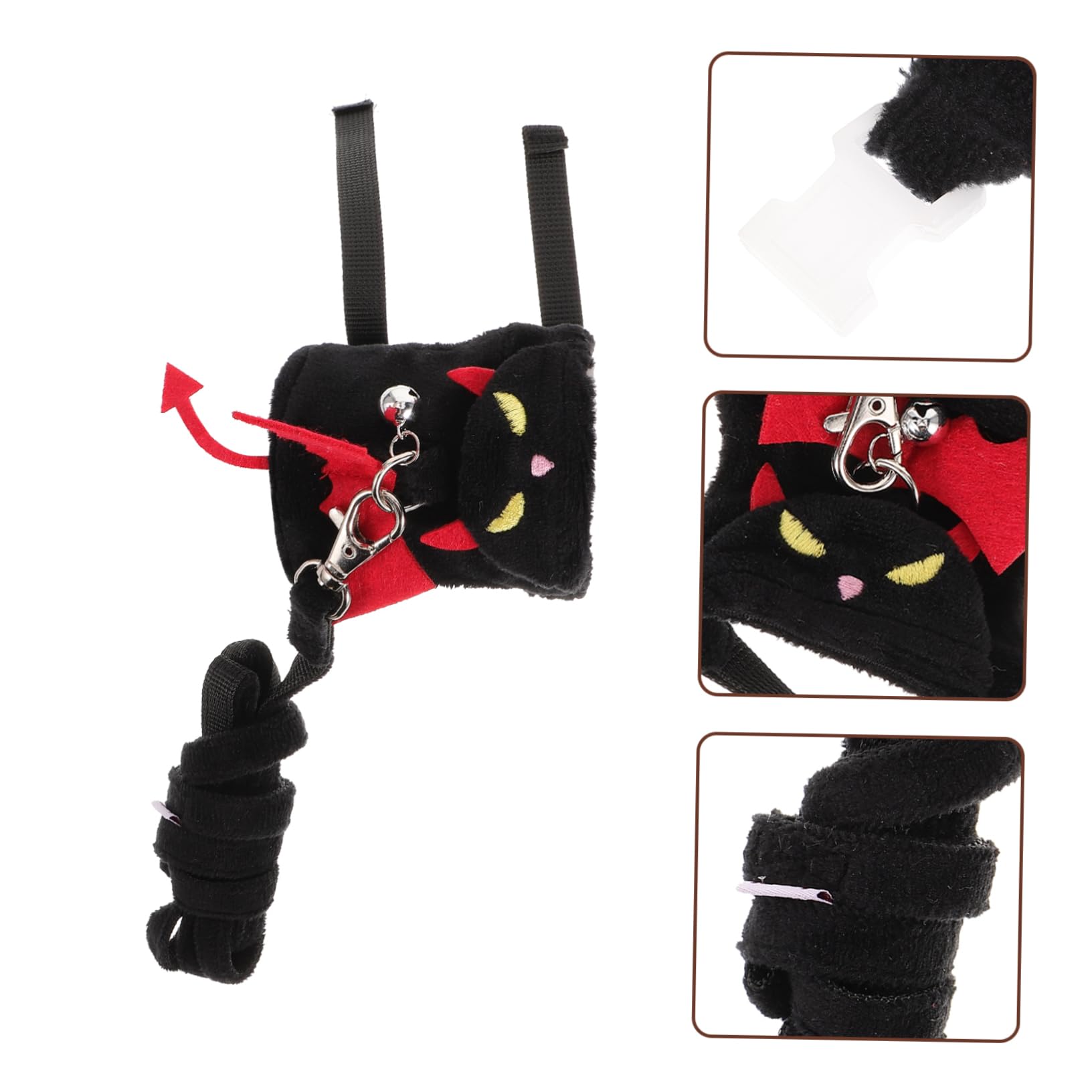 1satz Halloween Bunny Geschirr Mit Leine Verstellbares Katzen Und Kleintiergeschirr Für Tägliche Geeignet Für Kaninchen Frettchen Hamster Und Katzen Dunkelheits