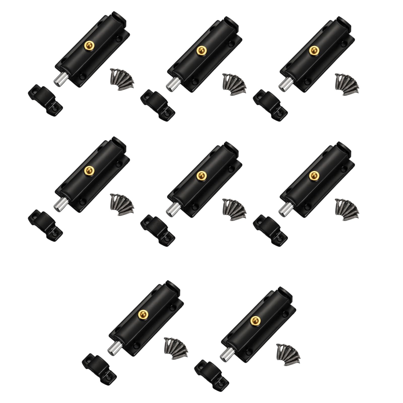8Pcs Antitheft Security Button Door Hardware Spring Door Latches Thickened Locks Spring Latches Antitheft Security Button Hardware