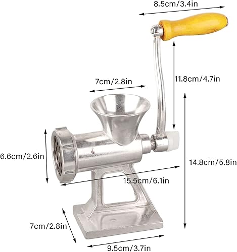 Miniatura 4 de Fydun Inicio Cocina Molinillo de carne manual HanD Picadora de carne con manivela Molinillo de carne de pimienta Molinillo de carne Molinillo de
