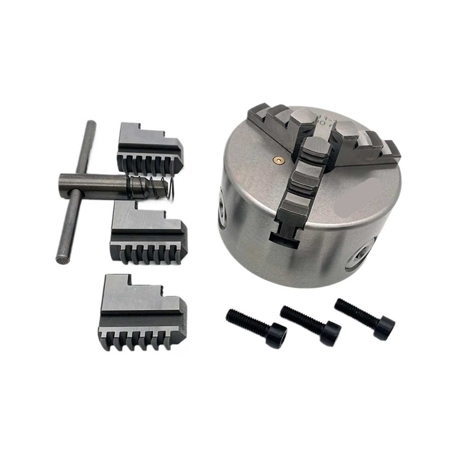 Iklaaqetbxps One Color Lathe Chuck, K11-100 3 Jaw Self-Centering Scroll