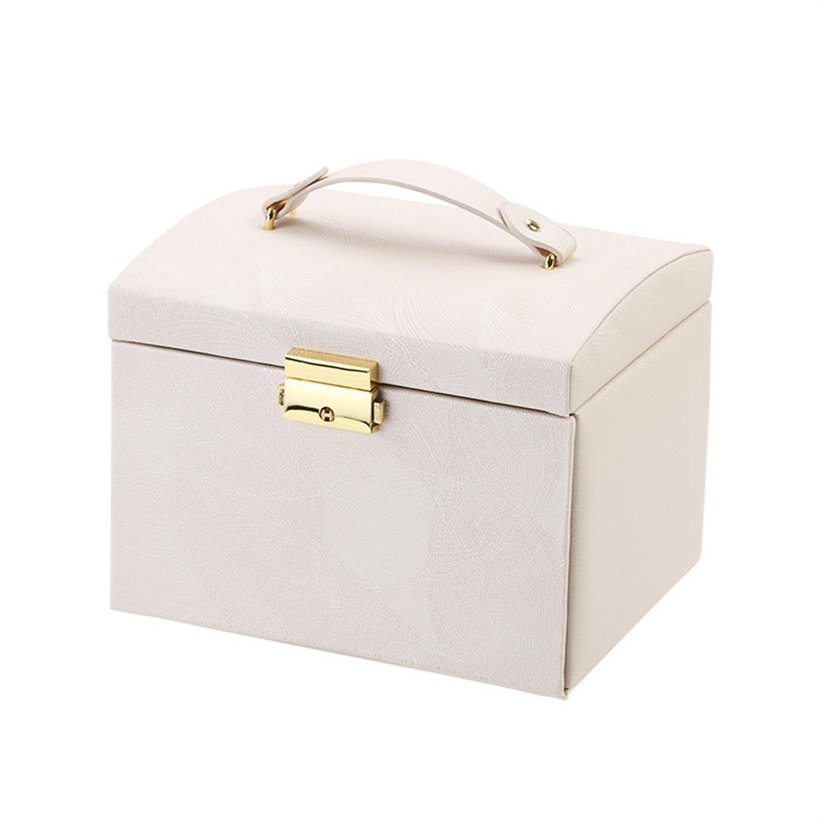 Portagioie Organizzatore di gioielli Portagioie da tavolo multistrato Cassetto in pelle Orecchini di grande capacità Collana Organizer for trucchi (Color : A, Size : 17.5 * 13.5 * 12cm)