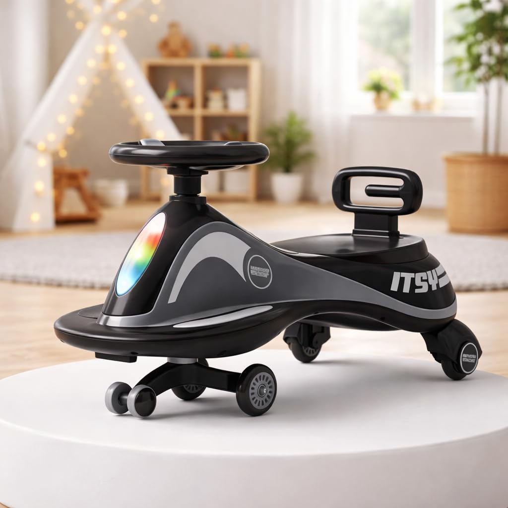 Baybee Pluto Baby Swing Cars for Kids | Twister Ride on Baby Car