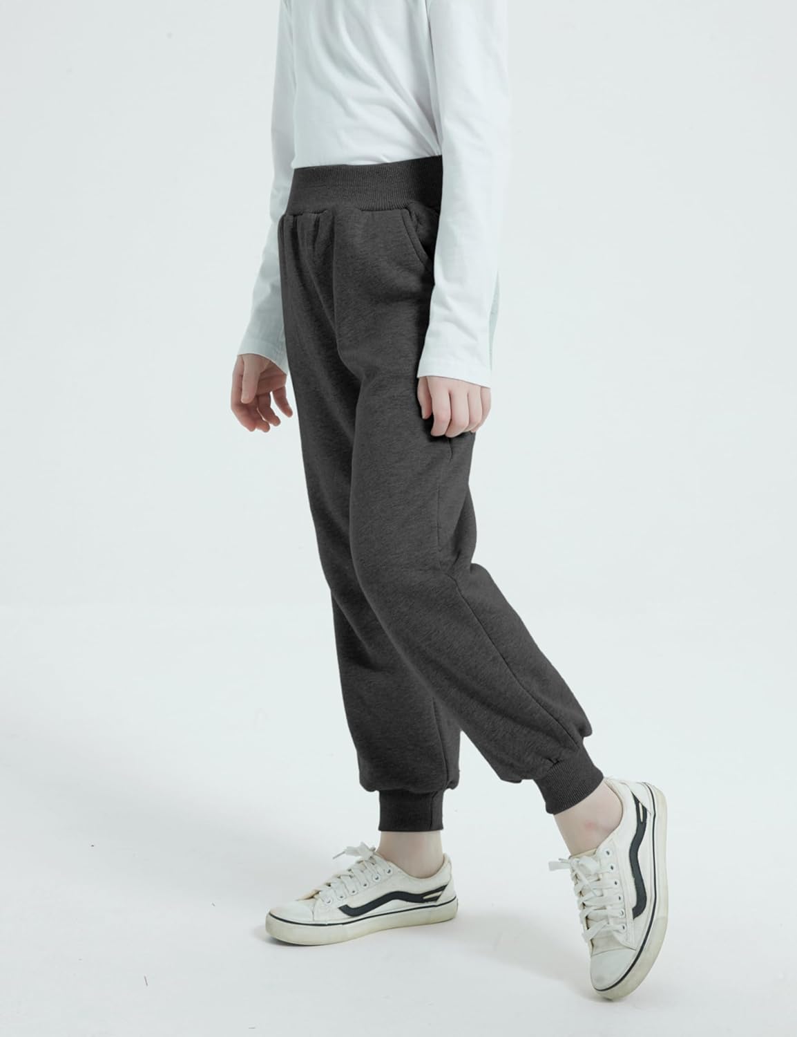 AMEBELLE Boys Girls' Winter Warm Jogger Pant Fleece Lined Elastic Waist Sweatpants - Image 7