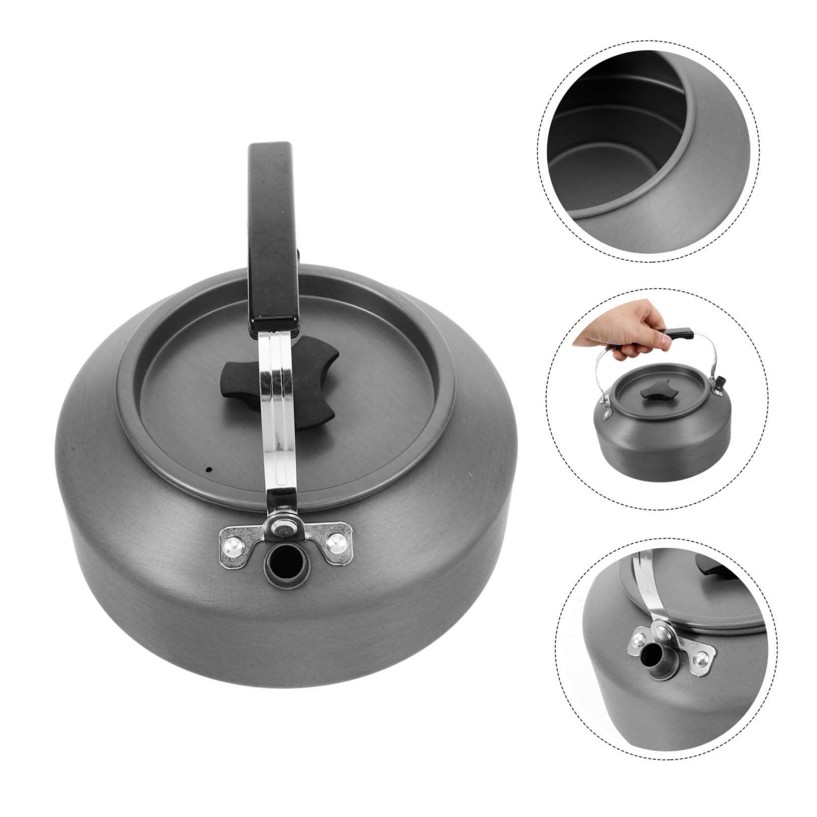 Portabler Teekessel 1, 6l aus Aluminiumlegierung für Camping