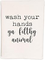 Vista 7 de Moonlight Makers Toalla de mano suave con tejido de gofre, 100% algodón blanco puro, decoración de baño/cocina, descuentos multicompra, idea