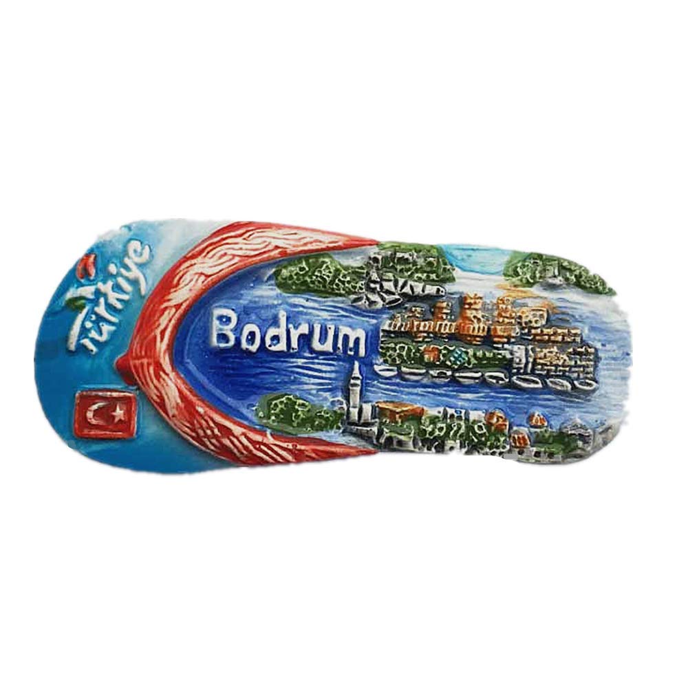 Bodrum Aegean Sea Turkey 3D Fridge Magnet Home & Kitchen Decoration Magnetic Sticker,Bodrum Aegean Sea Turkey Refrigerator Magnet Travel Souvenir Gift