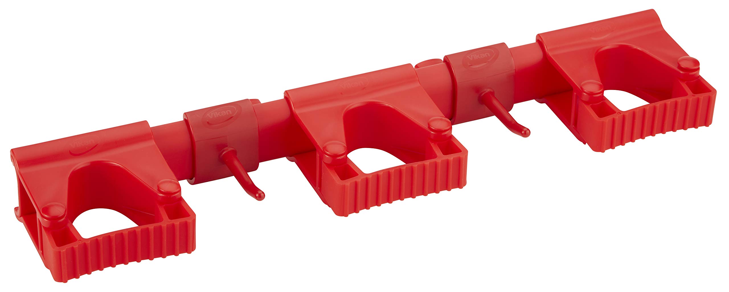 Vikan 10114 Sistema Sanitario Hi-Flex Staffa Da Parete, Rosso