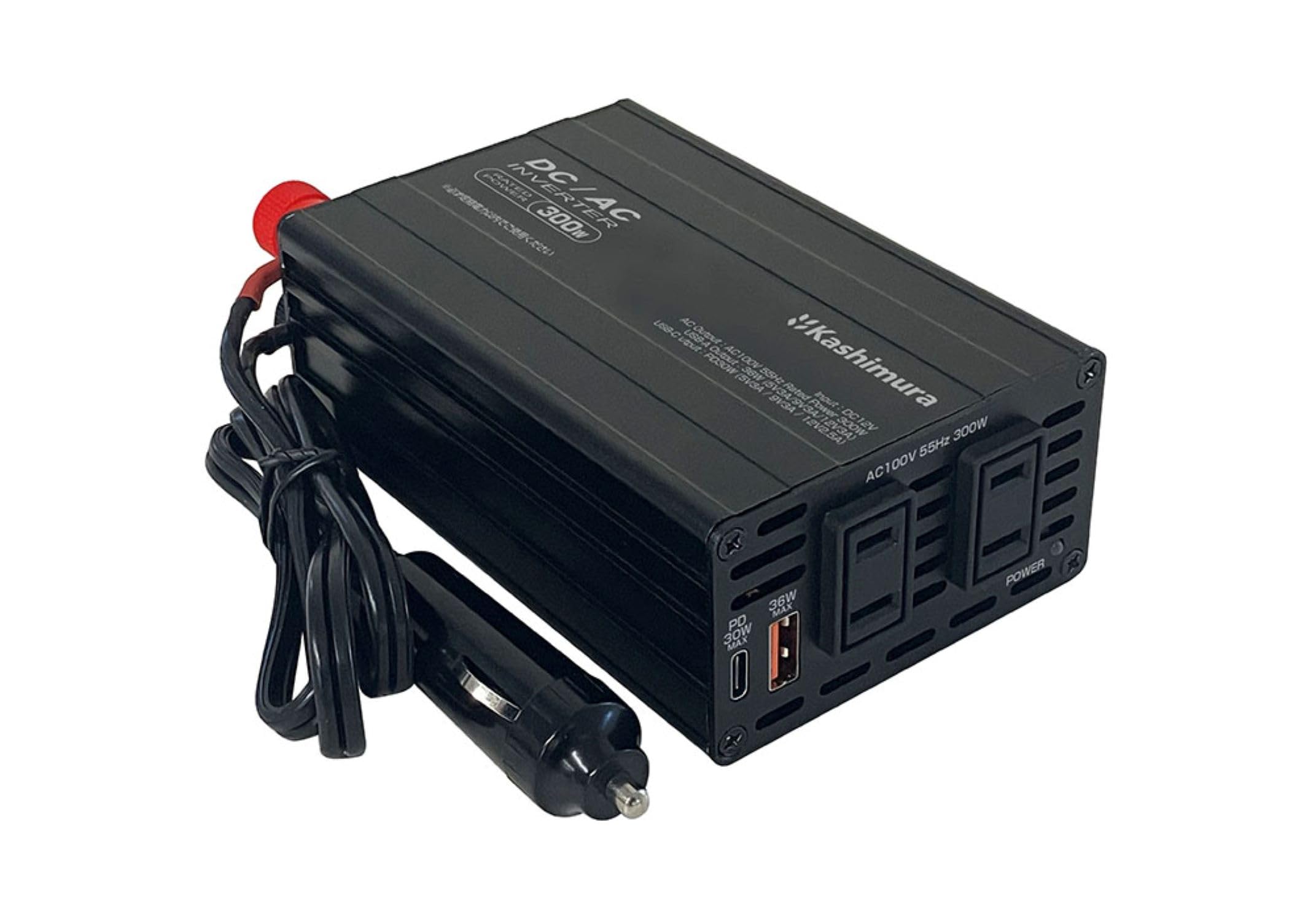 Amazon | カシムラ(Kashimura)/DC/ACインバーター300W + USB-A