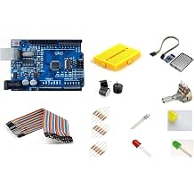Uno R3 CH340G Mini Ba lang  Seti, Breadboard, Jumper Kablo, Diren , LED, Sens r ve Buzzer