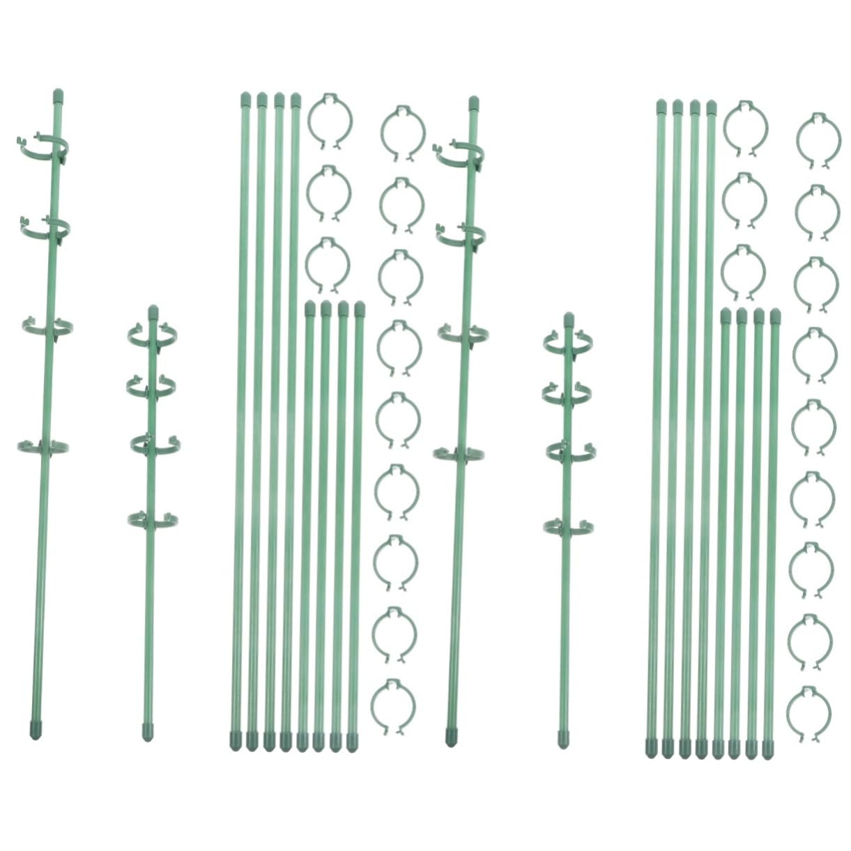 2 Ensembles Tige de Soutien pour Plantes de Jardin de Piquets de Soutien Floraux Boucles Ajustables pour Roses Plantes Grimpantes Outils Pratiques pour Jardinage Extérieur
