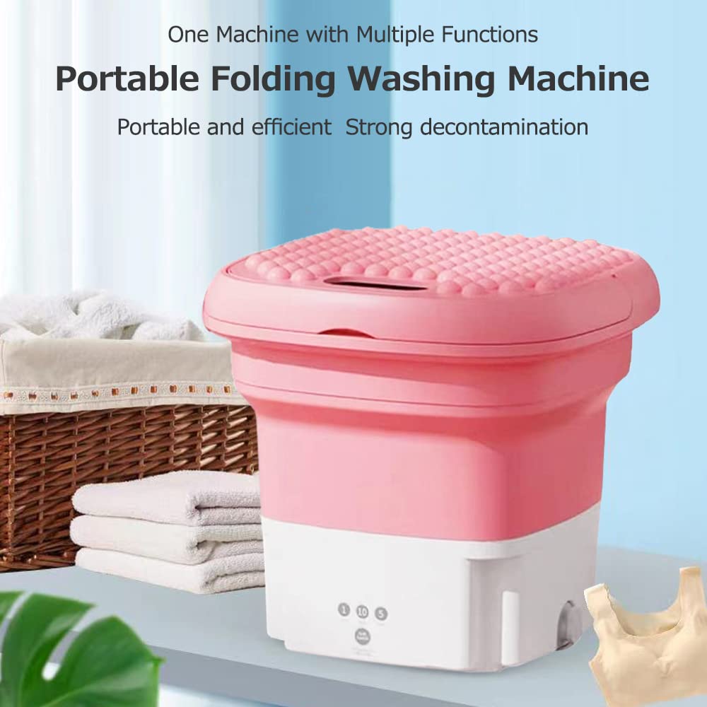 OUNA Blue Portable Automatic Washing Machine, 2kg Capacity, ABS Material,  Front Load, Small Loads, Freestanding, Washer