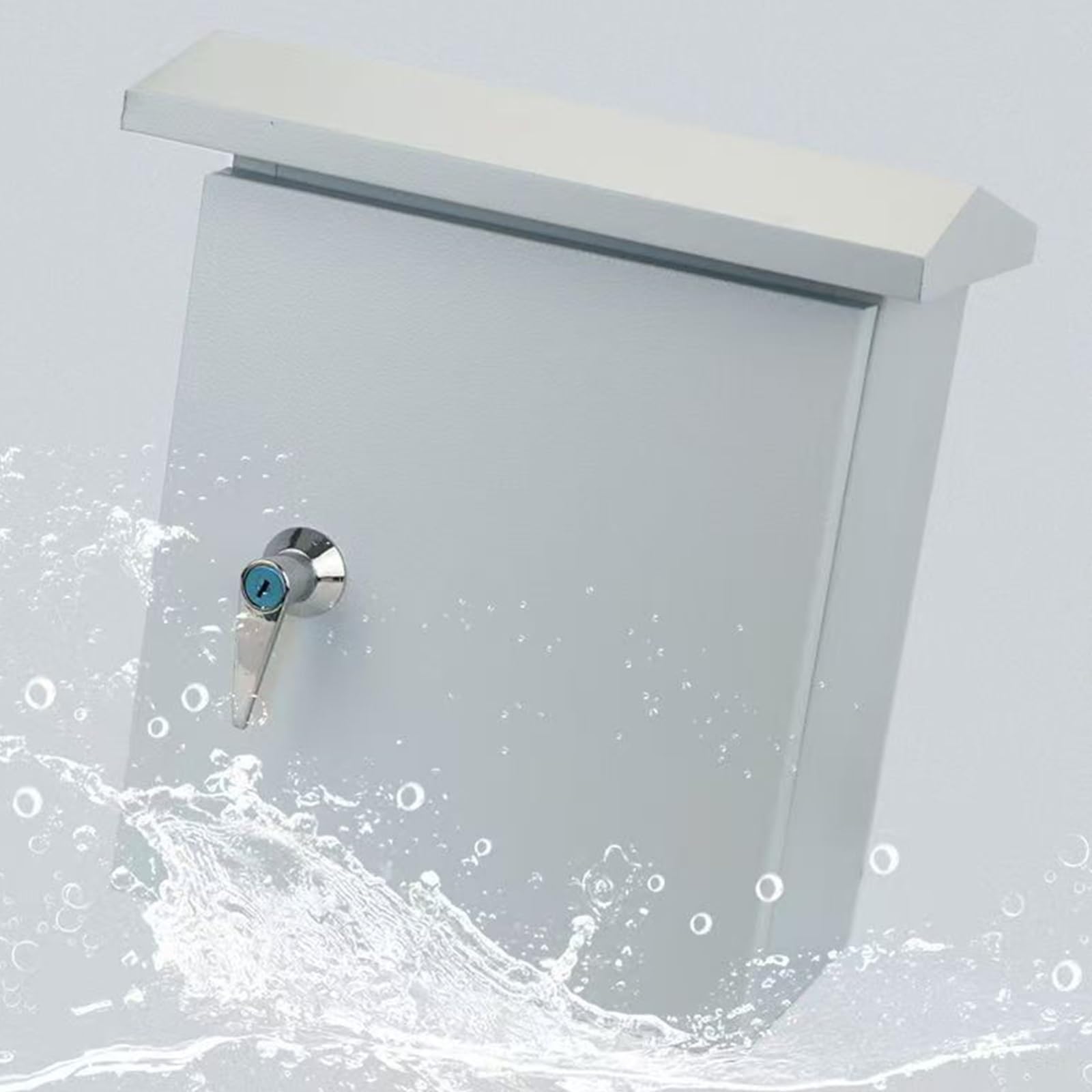 Scatola Elettrica Impermeabile gor Esterni, Scatola Di Giunzione In Acciaio Laminato A Freddo, Montaggio A Parete, von Serratura, Facile Da Usare(40x30x20cm/15.7x11.8x7.9in)