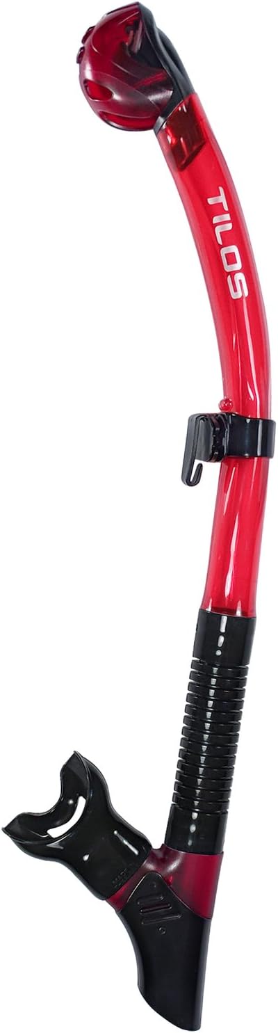 Tilos Orion Dry Snorkel - Premium Waterproof Snorkeling Gear with Comfortable Mouthpiece & Easy Purge Valve