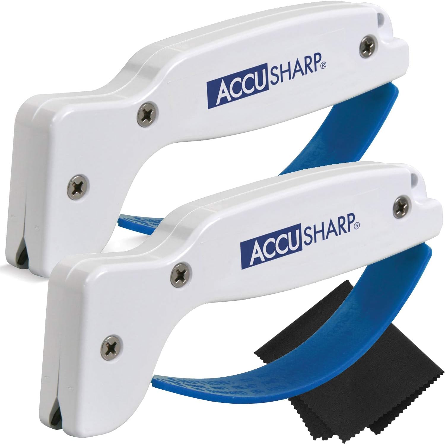 AccuSharp Sharpener (2-Pack with Z-Cloth) Bundle