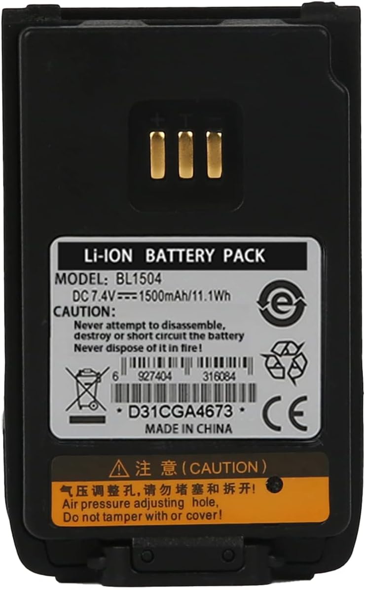 (3-Pack 7.4v 1500mAh BL1502 BL2020 BL1504 Battery for Hytera HYT Radio PD682i PD502i PD502/506/562 PD600 PD602/602G PD606/606G PD662/662G/682/682G PD402i/482i PD562i/602i BL2020-EX Battery
