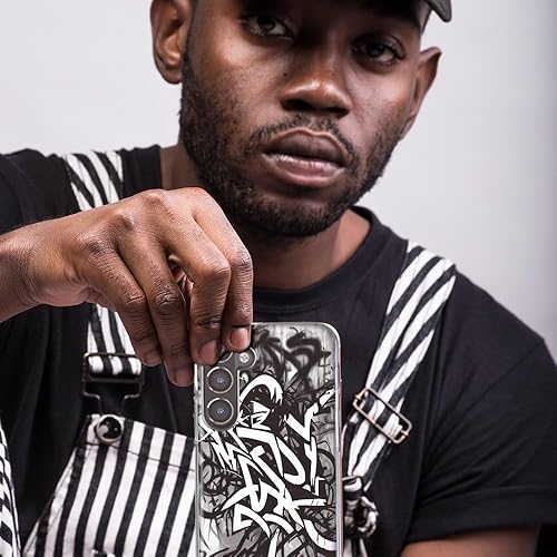 Miniatura 6 de MUNDAZE - Case for Samsung Galaxy A13 Slim Hybrid Shockproof Hard Shell Soft TPU Heavy Duty Protective Phone Cover - Black White Urban Graffiti