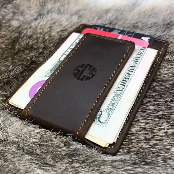 Miniatura 3 de Front Pocket Magnetic Money Clip, Personalized Magnetic Wallet, Slim Magnet Wallet, Card Holder For Men, Father Gift, Custom Wallet