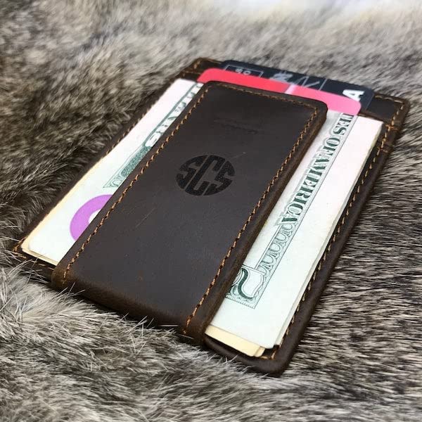 Front Pocket Magnetic Money Clip, Personalized Magnetic Wallet, Slim Magnet Wallet, Card Holder For Men, Father Gift, Custom Wallet3