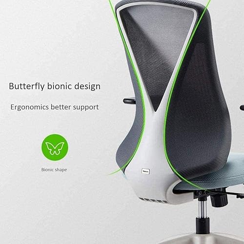 Miniatura 6 de Silla de computadora, silla de oficina, silla sedentaria, cómoda, ergonómica, silla de escritorio, silla giratoria (negro)