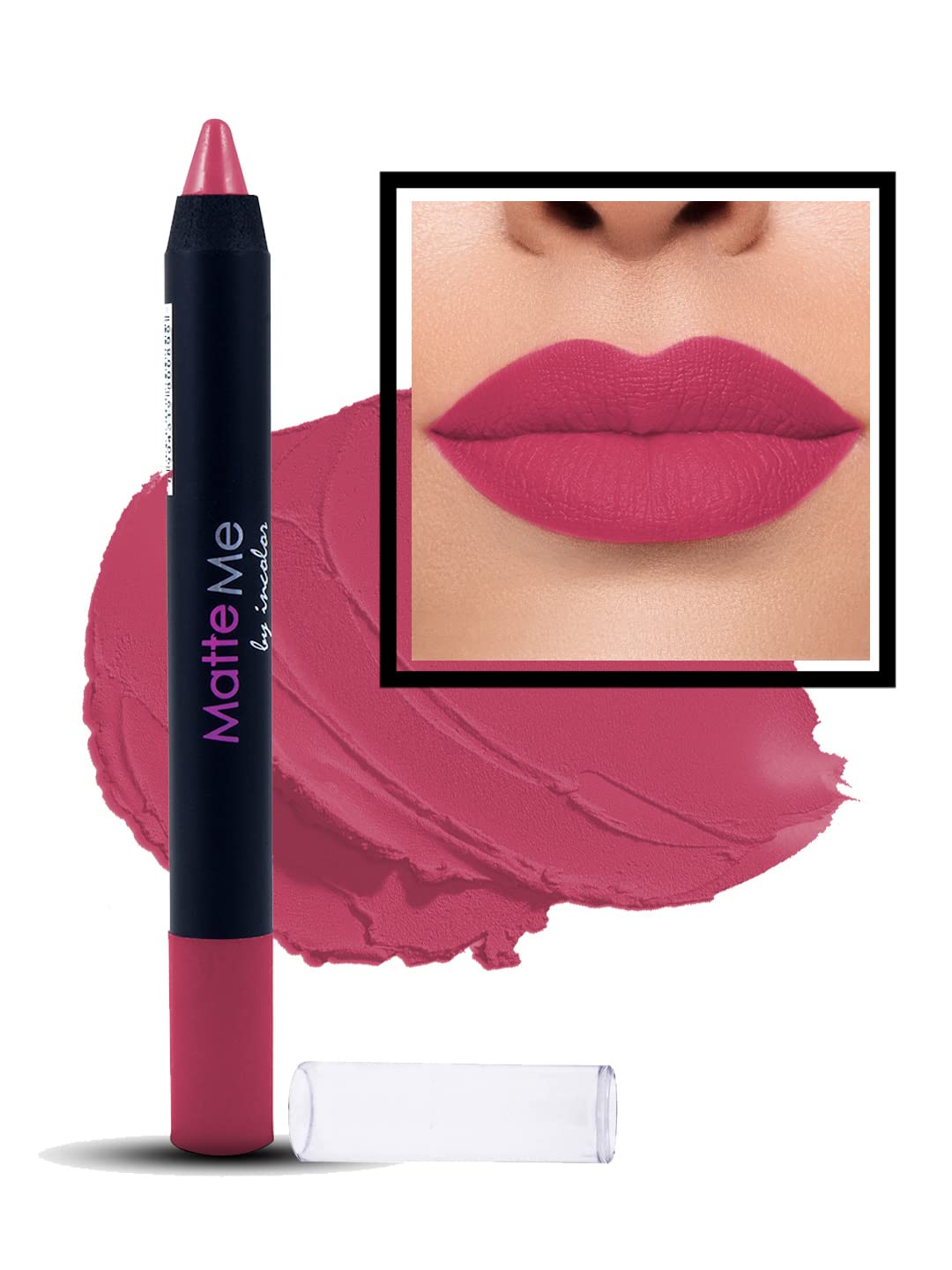 INCOLOR Matte Me Crayon Lipstick, Long Lasting, Waterproof & Smooth Texture Pencil Lipstick For Girl & Women, 2.3g (Shade 13)