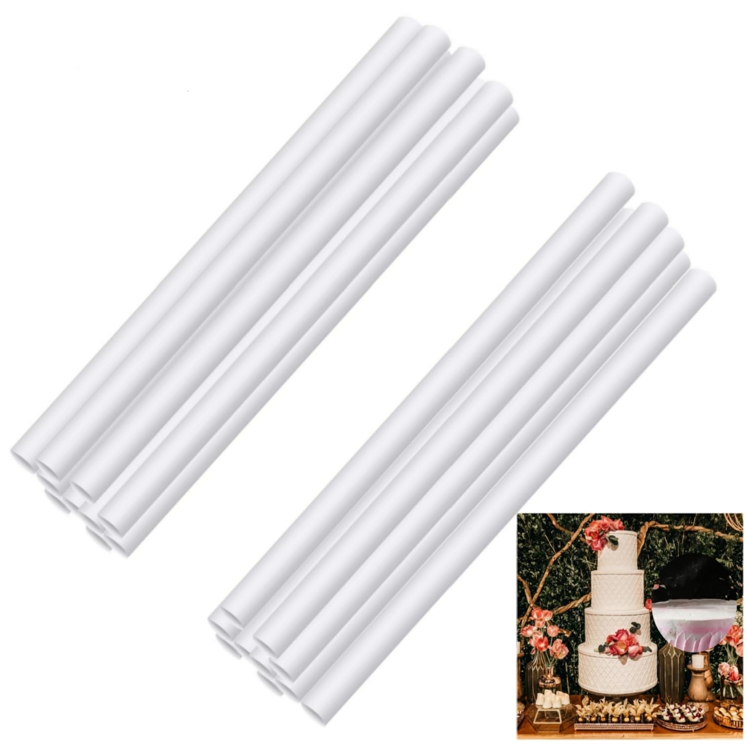 Supports à Gâteau 30cm | Chevilles Réutilisables Pour Gâteaux Étagés