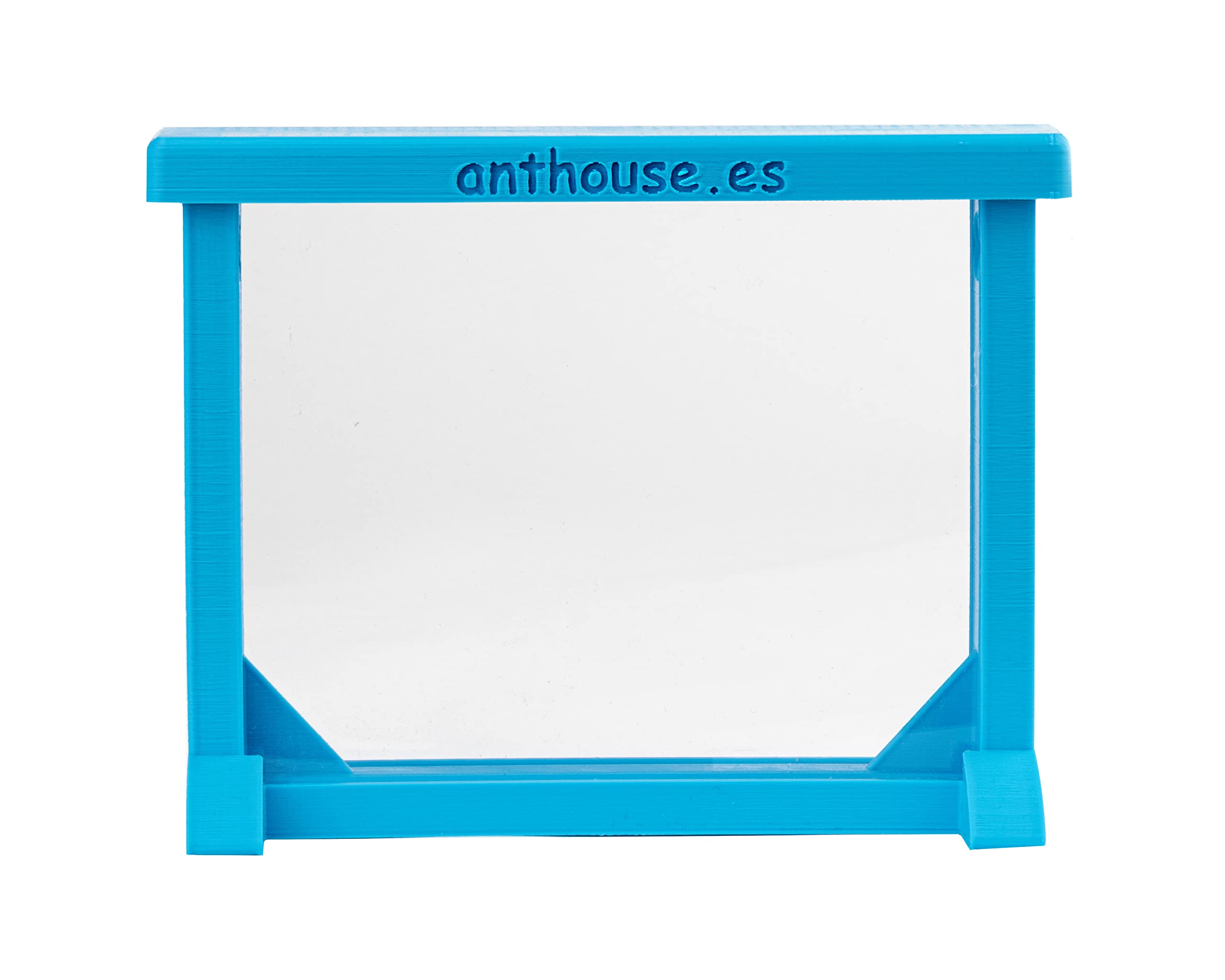 AntHouse Formicaio Naturale di Sabbia Kit Mini 3D Azzurro Sandwich Cassa di Foraggiamento Formiche Incluse Regina
