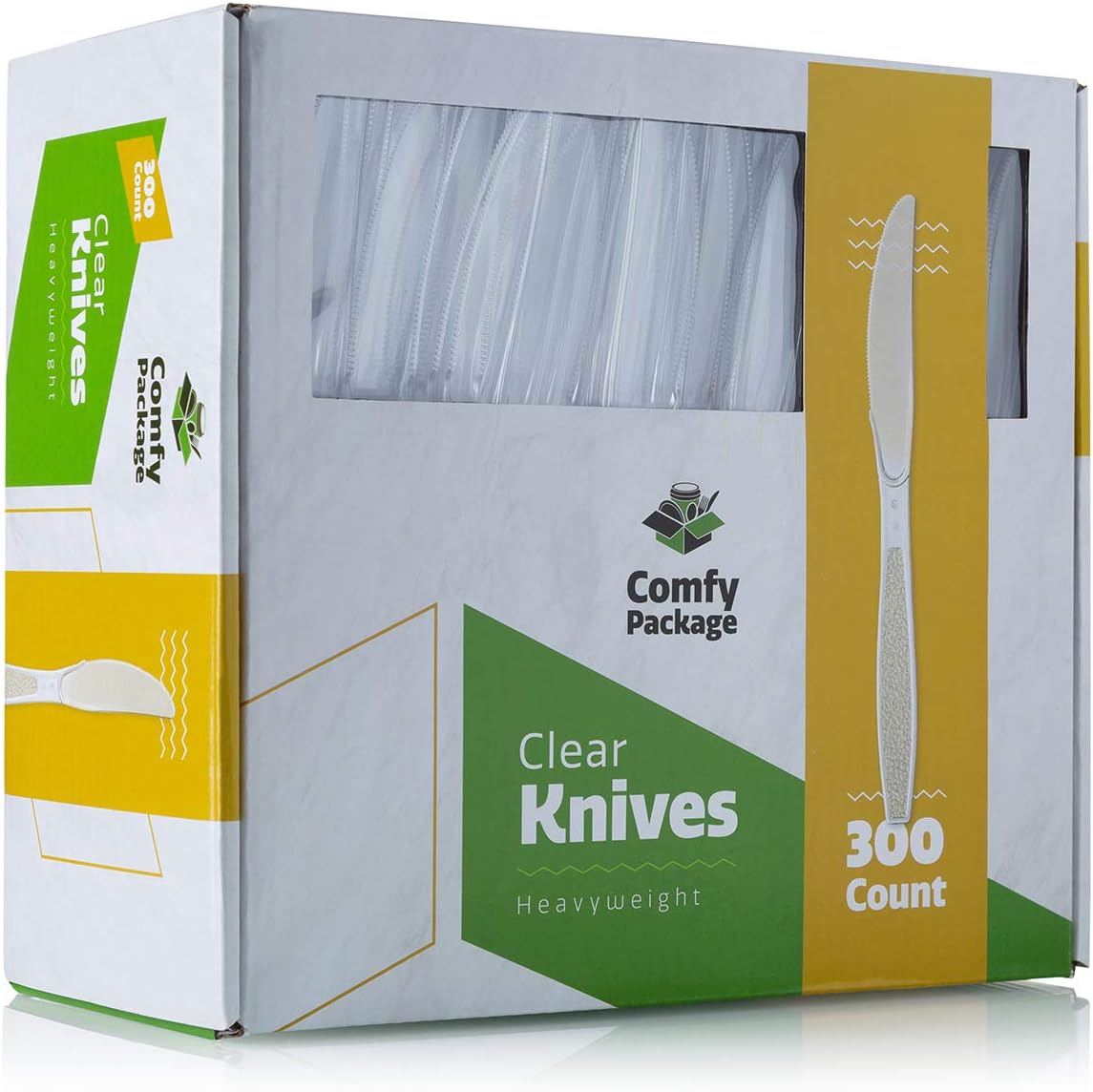 [300 Pack] Heavyweight Disposable Clear Plastic Knives Amazon.ca