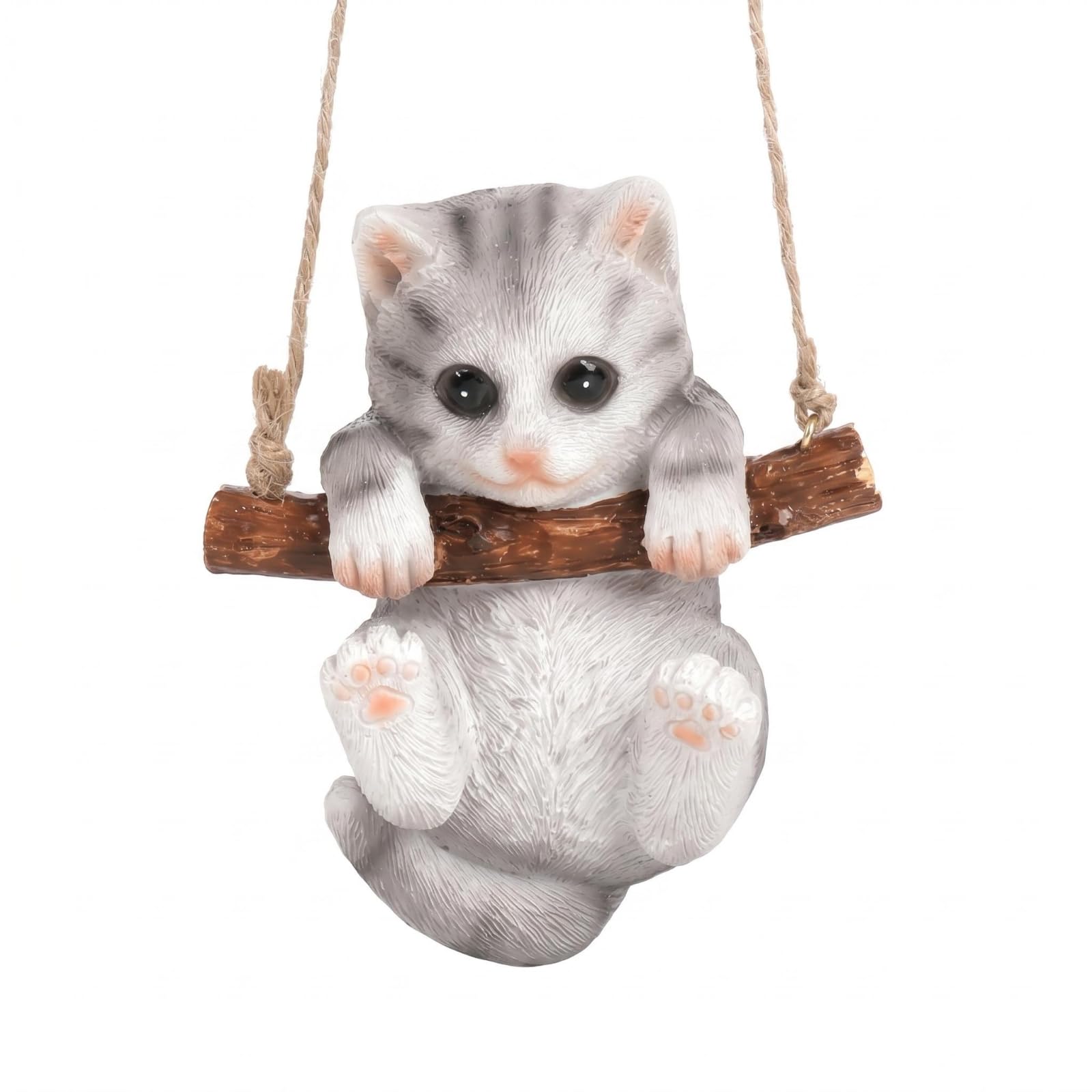 3 Pieces Pig Rope Hanger Cute Feline Rope Hanger Easy to Hang Hanging Pig Ornament for Balcony, Courtyard, Tabby Cat Pendant | Home & Garden | Yard Garden & Outdoor Living-picture-12