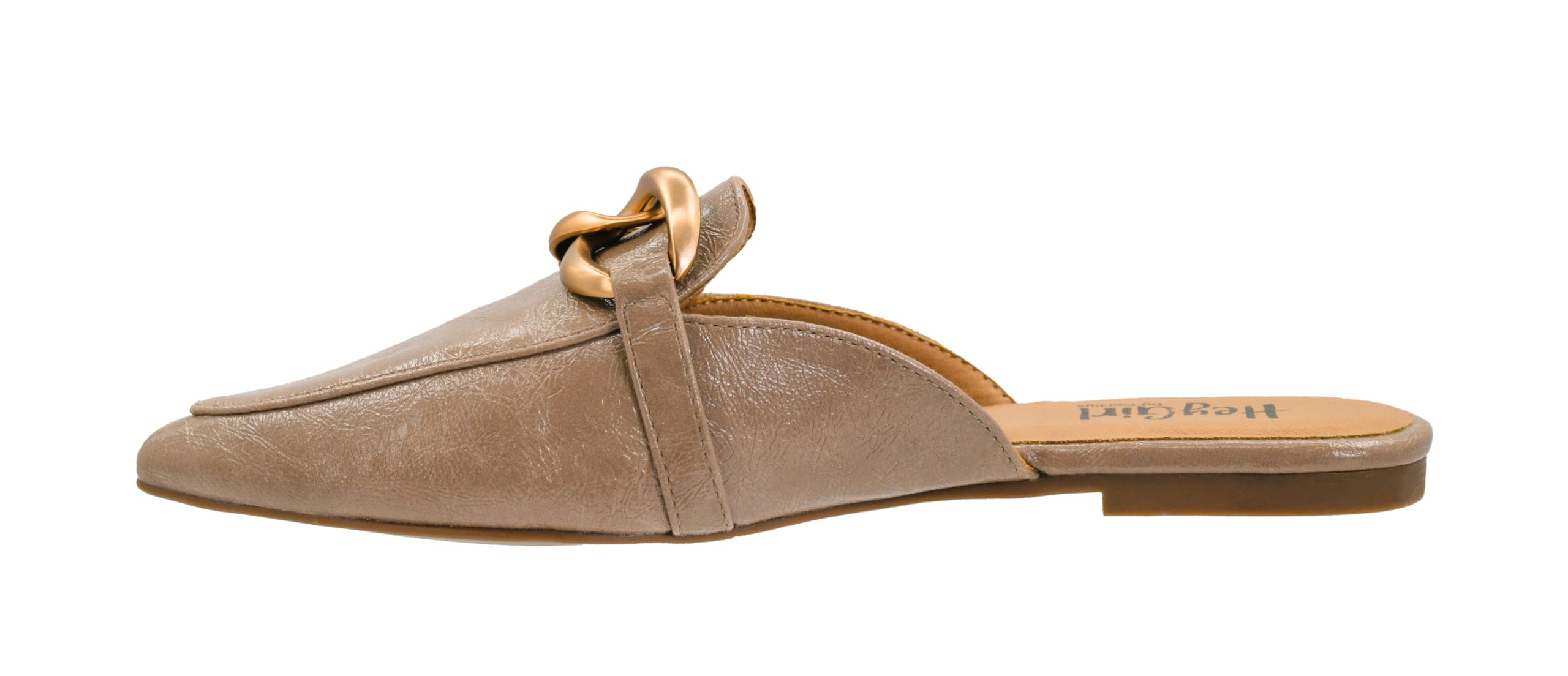 Corkys Footwear Hey Girl Playin for Keeps Women's Pointed-Toe Slip-On Mule with Chunky Chain Detail, Padded Insole, and Stylish Modern Design for