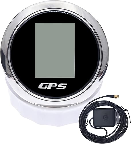Miniatura 6 de KAOLALI Velocímetro GPS digital a prueba de agua (Enviado desde EE. UU.) COG ODO Trip Voltímetro Medidor automático 9-32V para barco, coche, camión,
