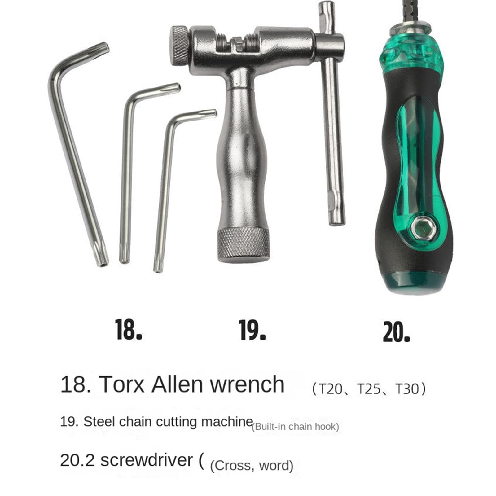 Kit Herramientas Bicicleta Llave resistente con estuche | Herramientas Reparación Ciclismo Para en montaña carretera ciclismo hogar taller y garaje