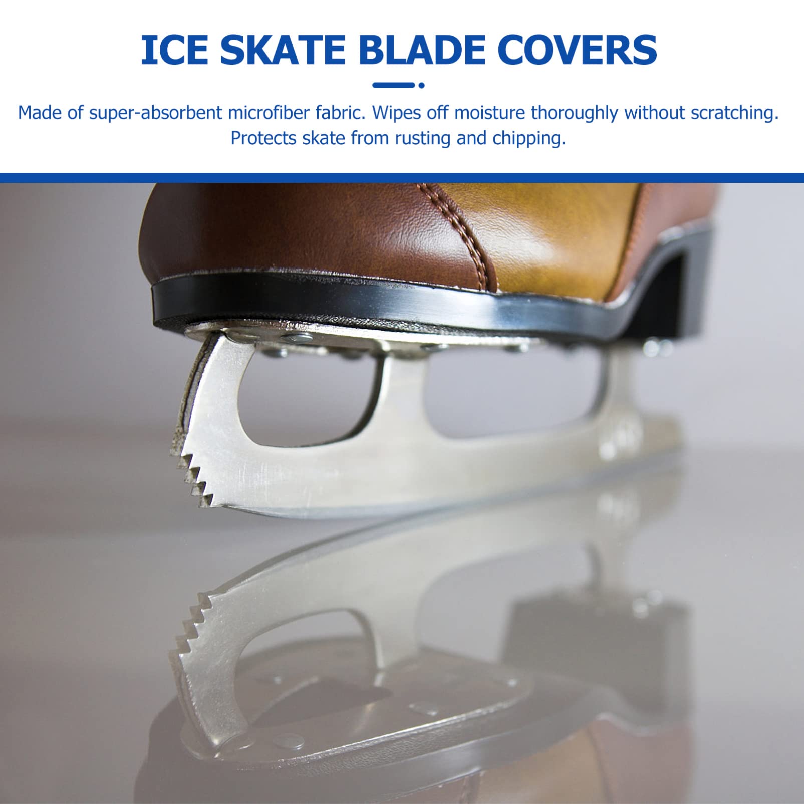 INOOMP Adjustable Pink Ice Skates Covers Boys and Girls and Hockey Skates Elastic Guards Practical Skating Accessories