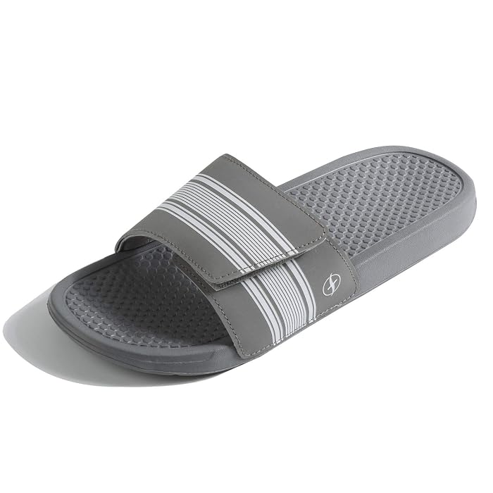 Buy FITORY Mens Sliders,Velcro Slippers 
