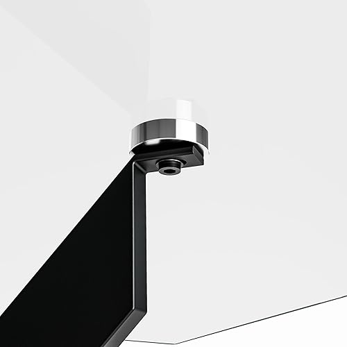 Miniatura 37 de Mesa de comedor de vidrio templado con patas de metal negro, mesa de cocina rectangular moderna de 47 pulgadas para comedor y cocina (47.24 x 31.5