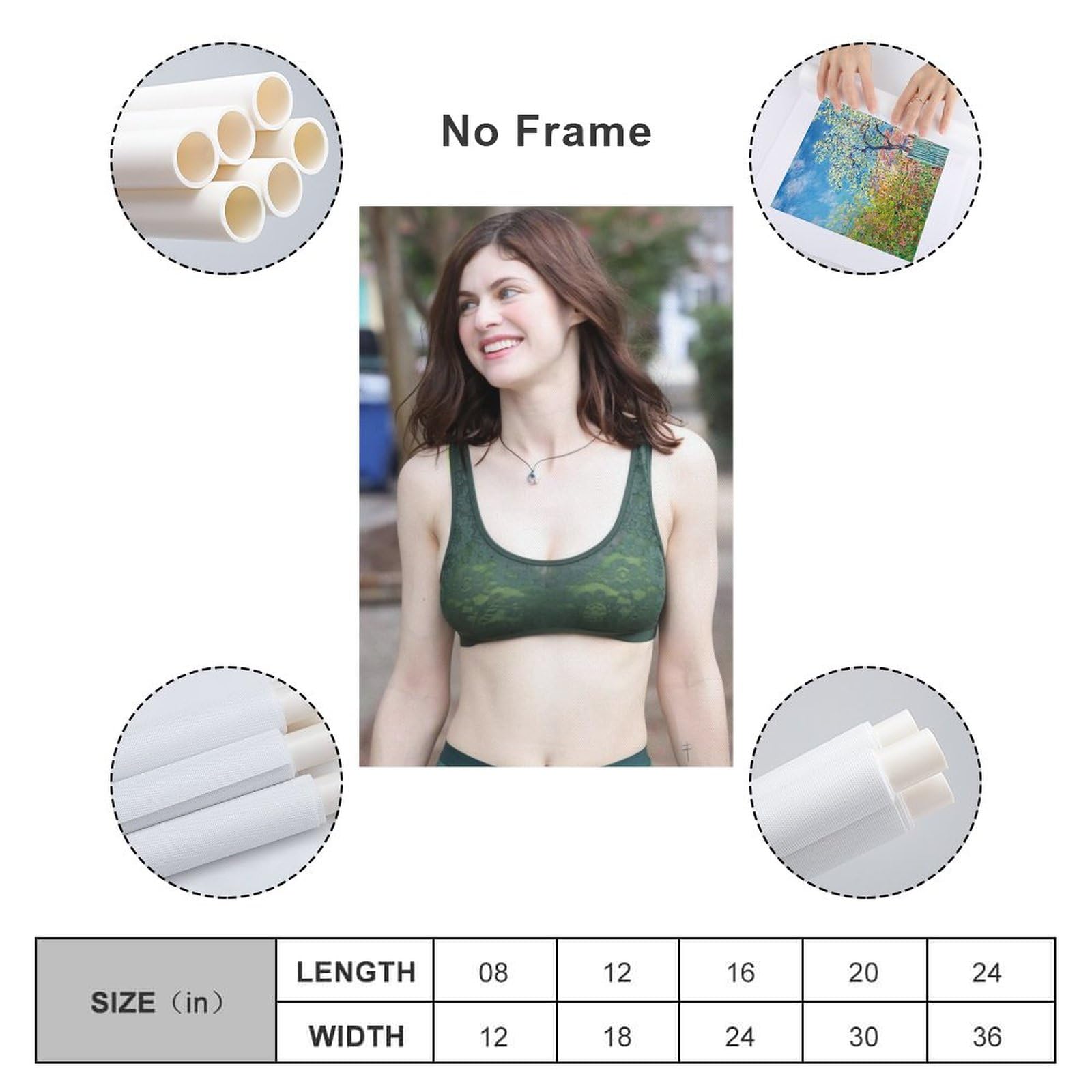 Alexandra Daddario Sexy Hot Art Poster (14) Poster Decorative Painting  Canvas Wall Art Living Room Posters Bedroom Painting 12x18inch(30x45cm) :  Amazon.ca: Home