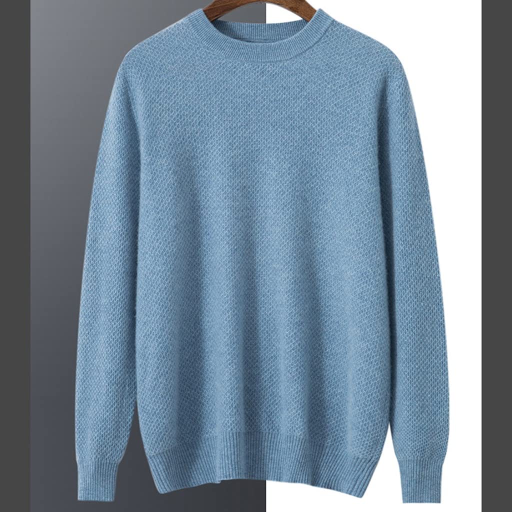 Maglione Casual da Uomo Maglione di cashmere invernale da uomo girocollo da uomo maglione casual da uomo cardigan lavorato a maglia caldo sciolto da uomo Maglione Per Uomo ( Color : E , Size : XXL )