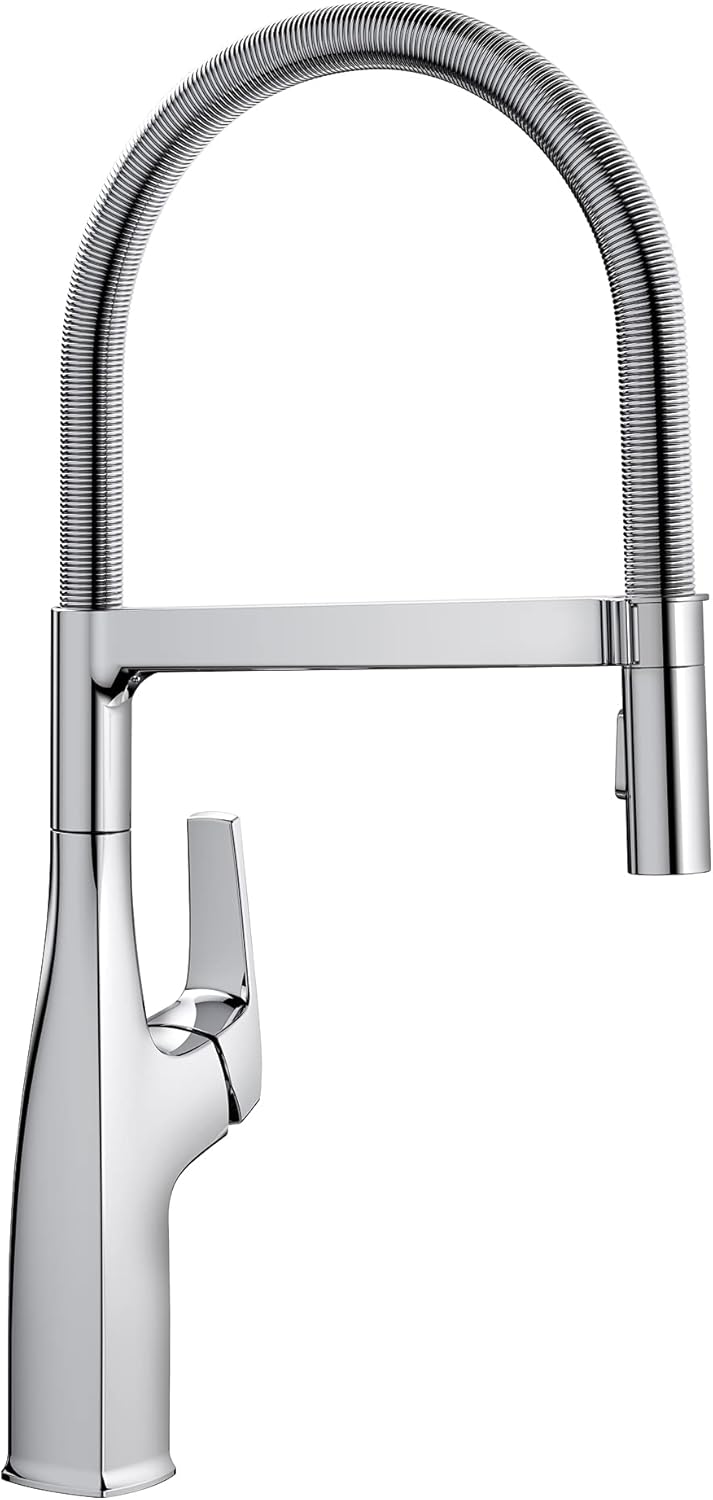 BLANCO 443248 Rivana Pull-Down Semi-Pro Kitchen Faucet - 1.5 GPM - Satin Platinum